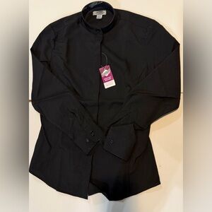 Classic Black Button Down Shirt for Women
